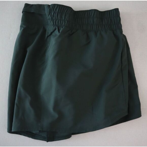 Nike DX6010-338 Women's Sz XL Dark Green Dri-FIT Mid-Rise 3" Brief-Lined Shorts - Picture 8 of 9